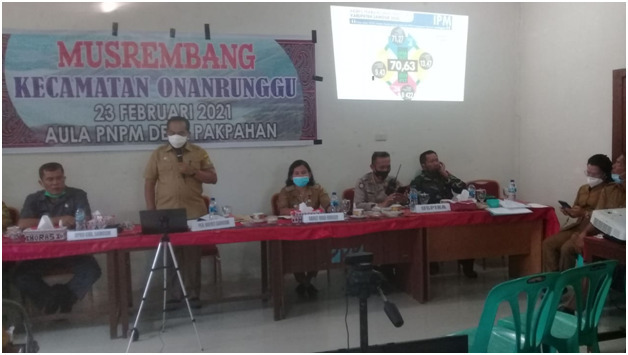 KECAMATAN ONAN RUNGGU MENYELENGGARAKAN MUSYAWARAH PERENCANAAN PEMBANGUNAN (MUSRENBANG)